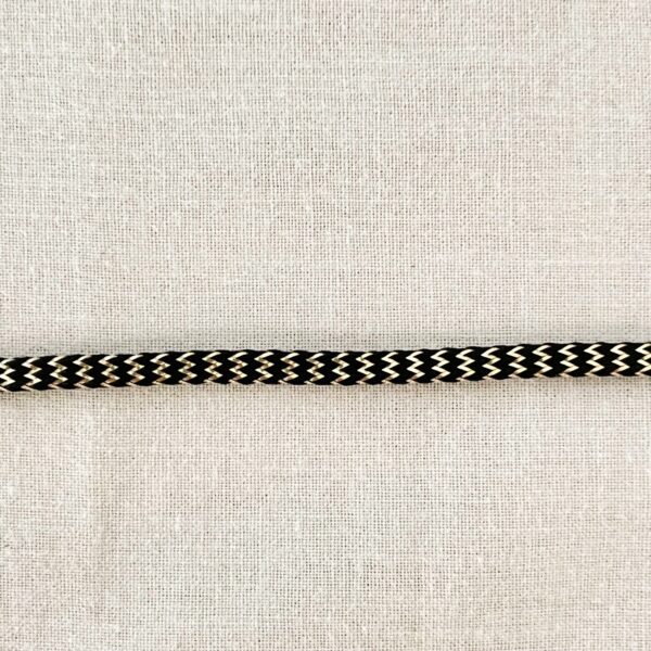 Band svart/guld - 3 mm - 10 m