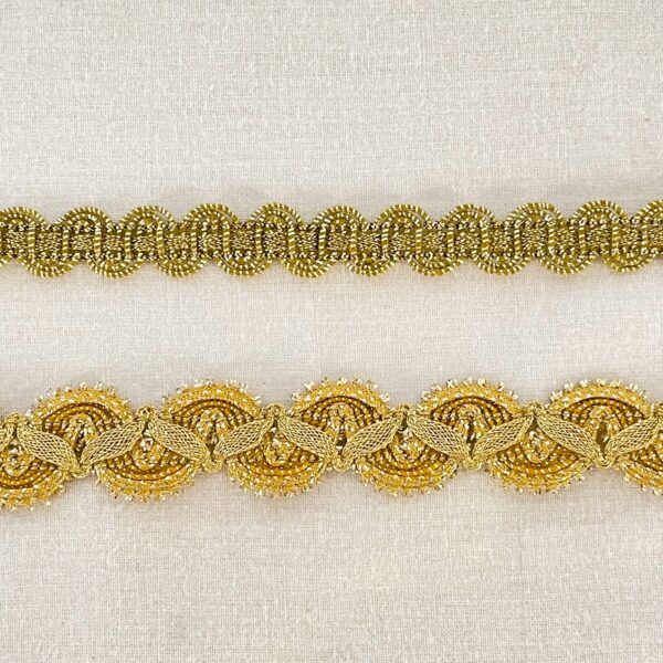 Band guld - 2 bitar 7 och 20 mm - 0,86 resp 2 m