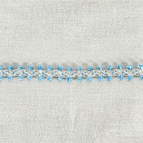 Band blått/silver - 6/10 mm - 3 m