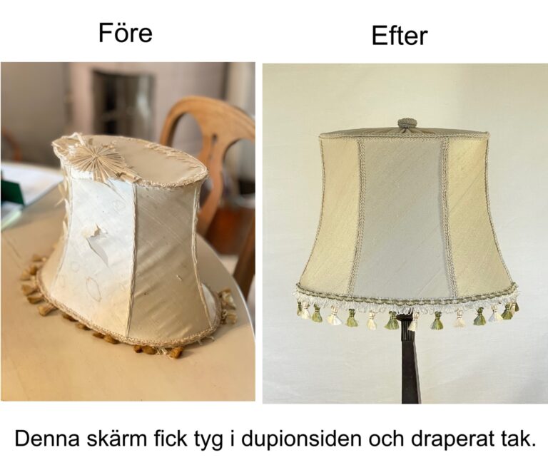 Laga lampskärm
